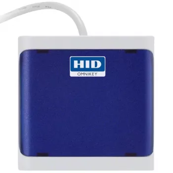 Kortinlukija OMNIKEY 5023 tummansininen – HID OMNIKEY 5023 kontaktillinen sirukortinlukija, yksittäiskappale väri tummansininen