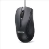 DICOTA - hiiri - molempikätinen - laser - 3 painiketta - johdollinen - USB - musta (D32011)