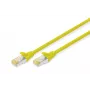 Patch-kaapeli Digitus CAT 6A S/FTP DK-1644-A-0025/Y 0,25 m keltainen