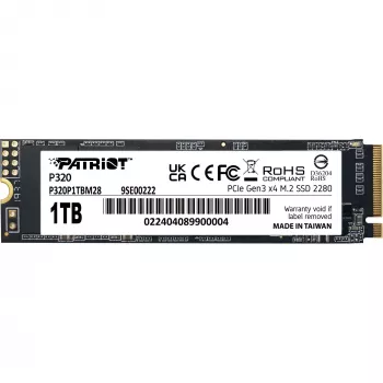 SSD-asema Patriot P320 1 TB M.2 2280 PCIe 3.0 x4 NVMe