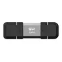Silicon Power SP128GBUC3C51V1S USB-muistitikku 128 GB USB Type-A / USB Type-C 3.2 Gen 1 (3.1 Gen 1) musta, hopea