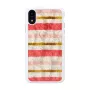 iKins suojakotelo iPhone XR — Short Cake -kuvio, valkoinen