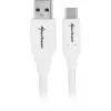 USB 3.2 Gen 2 kaapeli, USB-A uros > USB-C uros (valkoinen, 0,5 metriä)