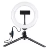 Jalustakiinnike Puluz 20 cm LED-renkaalla vloggaukseen PKT3073B