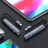 Qoltec 53790 keskitin sovitin USB-C 3.1 5in1 | USB-C PD | USB-C | 2x USB 2.0 | USB 3.0