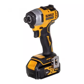 Akkukäyttöinen yhdistelmäsarja DeWalt DCK2062M2T — 18 V, porakone DCD709 + 1/4 tuuman iskuruuvinväännin DCF809, 2 × 4,0 Ah akut, TSTAK-II-laukku