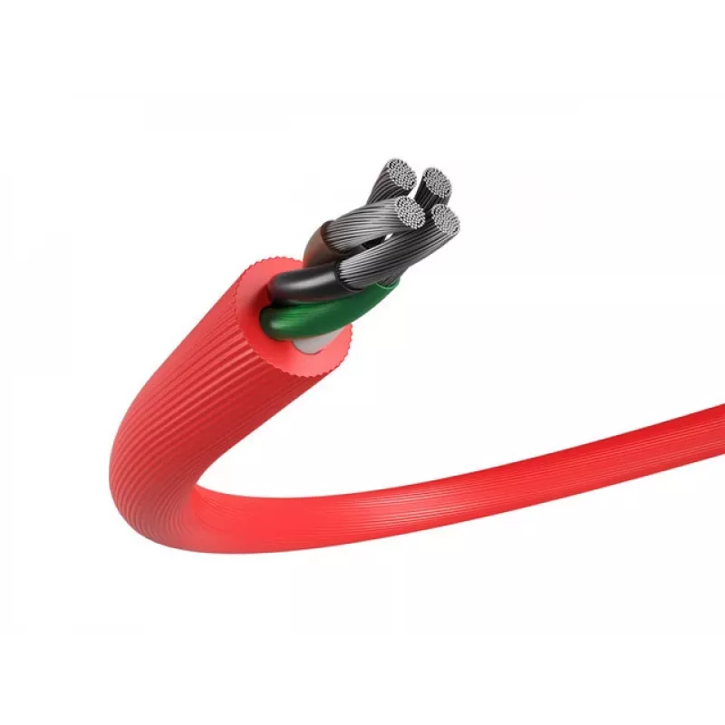 USB-kaapeli NATEC NKA-1201 USB 2.0 1 m USB A USB C musta punainen