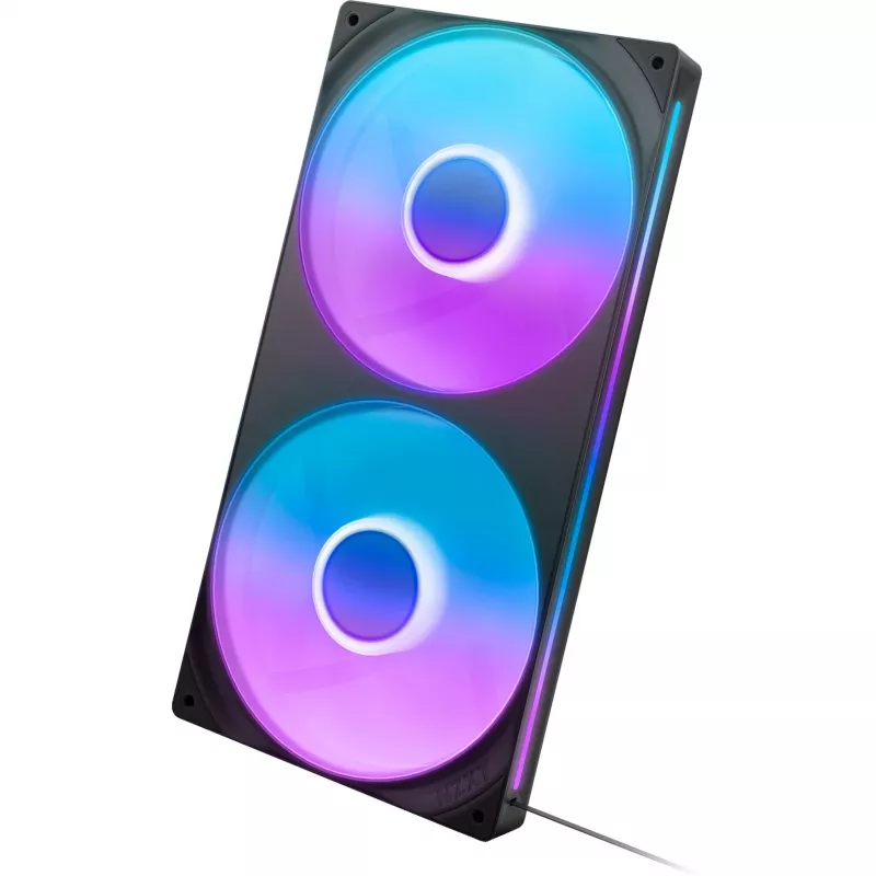 NZXT F280 RGB Core 140mm ARGB PWM 2 kpl pakkaus musta