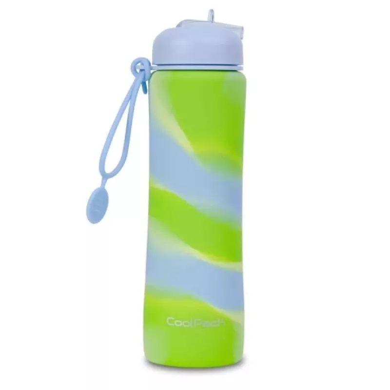 Juomapullo cool pack silikoni juomapullo Z14770 600 ml tyttö sininen