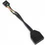 Silverstone G11303050-RT - USB 3.0 - USB 2.0 - uros/naaras - musta (G11303050-RT)