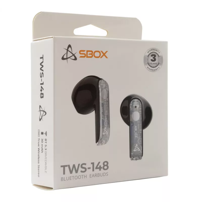 Kuulokkeet SBOX EB-TWS148 musta