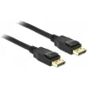 Delock - DisplayPort-kaapeli - DisplayPort (M) - DisplayPort (M) - 3 m - lukittuva - musta