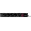 Tracer PowerGear musta 5 AC-pistorasiaa 1,5 m 2300 W