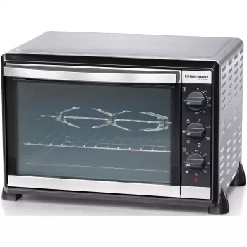 Rommelsbacher BG 1805/E pikkupaistouuni ruostumaton teräs – 42 L, 80–230 °C, 7 tilaa, varras