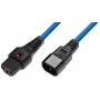 Microconnect MC-C13C14LOCK-2MB virtajohto sininen 2 m C13-liitin C14-liitin