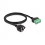 DeLOCK RJ45-kaapeli Cat.6 liitäntä riviliitinsovittimeen 1 m