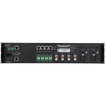 AUDAC MTX48 äänenvahvistin kotikäyttöön musta 80 dB SNR 20-20000 Hz