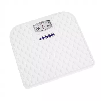Mekaaninen vaaka Mesko MS 8160 – enimmäiskantavuus 130 kg, tarkkuus 1000 g, valkoinen