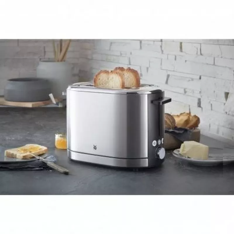 Leivänpaahdin WMF Bueno Pro 6 — 2 viipaletta, 870 W, hopea/musta