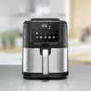 Kuumailmafriteerauskeitin Rommelsbacher FRH 1500 — 5 L, 1500 W, ruostumaton teräs/musta