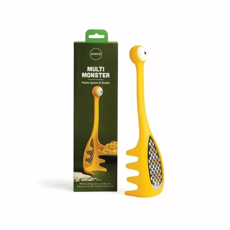 Pastalusikka Ototo Design OT015 muovi ruostumaton teräs keltainen