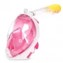 Kokonaamarimaski snorkkelimaski Free Breath M2068G S/M — pinkki, huurtumaton, panoraamanäkymä