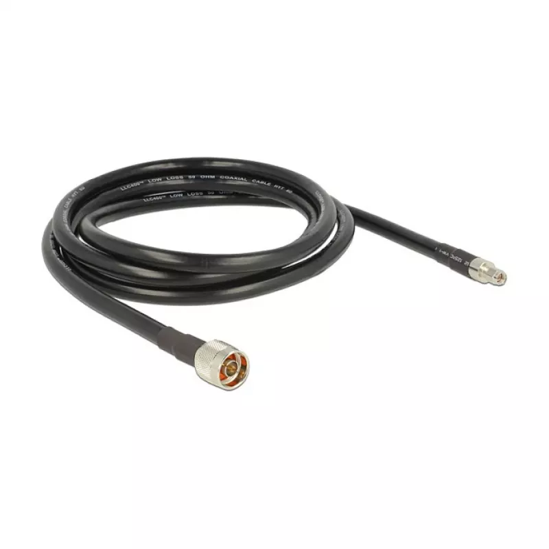 Koaksiaalikaapeli DeLOCK 2 m N/RP-SMA CFD400 LLC400