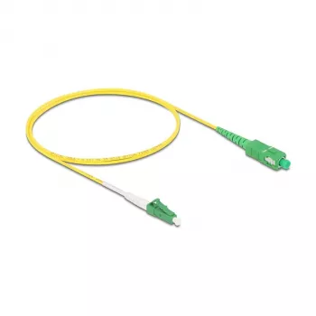DeLOCK 83235 InfiniBand-kuitu-kaapeli 1m LC SC OS2 keltainen