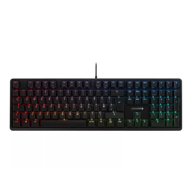 CHERRY G80-3000N RGB -näppäimistö yleismalli USB QWERTZ saksa musta