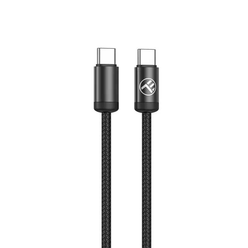 USB-C-kaapeli Tellur TLL155801 240W 2m musta – USB-C–USB-C-lataus- ja datakaapeli