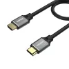 Unitek C137W HDMI 2.1 -kaapeli, 1,5 m, 48 Gbps, 8K@60Hz, 4K@120Hz, eARC, kullatut liittimet, musta
