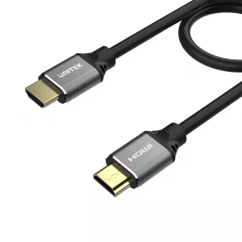 HDMI-kaapeli Unitek C137W 1,5 m, HDMI 2.1, 48 Gbit/s, 4K/8K 2160p, 120 Hz, ARC, Ethernet, kullattu