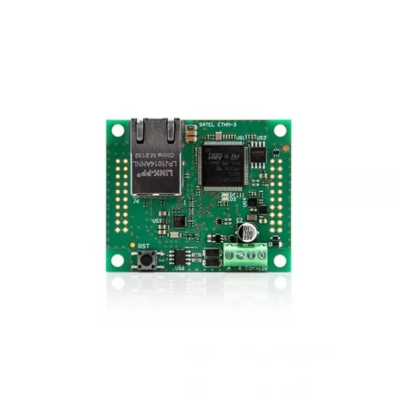 Ethernet-tietoliikennemoduuli SATEL ACSP-ETH osoitteelliselle ohjauskeskukselle, malli 38924
