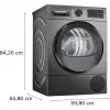 Bosch WQG245DXSN lämpöpumppukuivausrumpu 9 kg