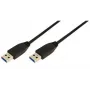 Logilink - USB-kaapeli - 9-pin USB Type-A (M) - 9-pin USB Type-A (M) - 2 m (USB / USB 2.0 / USB 3.0) - valettu - musta (CU0039)