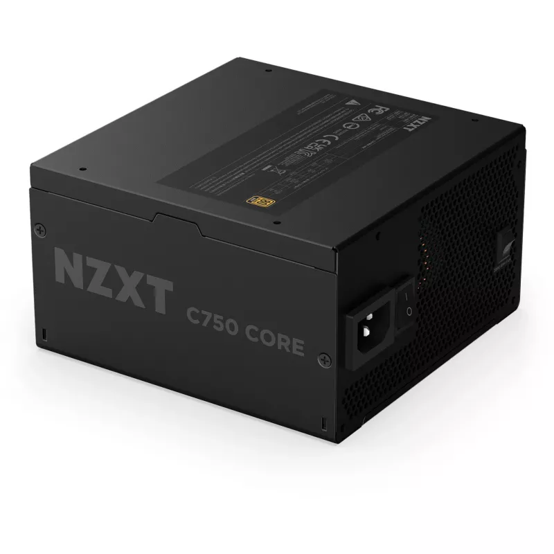 C750 GOLD CORE, PC-virtalähde musta, 1x 12-Pin High Power GPU, 3x PCIe, kaapelinhallinta, 750 wattia
