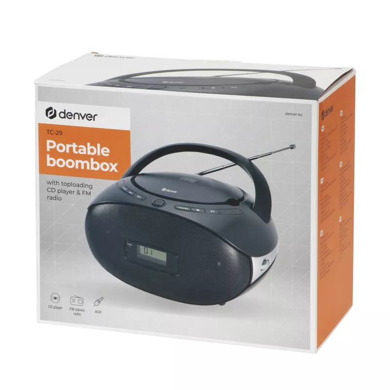 Inter Sales Denver TC-29 - analoginen - FM - soitin - CD-R CD-RW - 1 W...