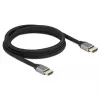Delock Ultra High Speed HDMI-kaapeli 48 Gbps 8K 60 Hz harmaa 2 m sertifioitu