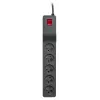 LESTAR ZX 510 G-A K.:CZ 5,0M ylijännitesuoja musta 5 pistorasiaa 230 V 5 m