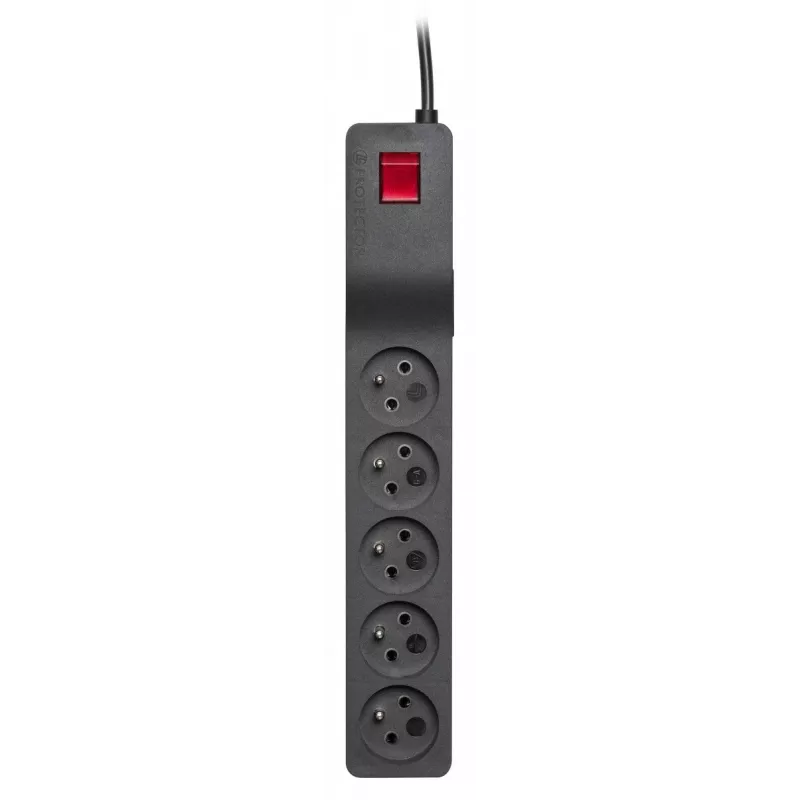 LESTAR ZX 510 G-A K.:CZ 5,0M ylijännitesuoja musta 5 pistorasiaa 230 V 5 m