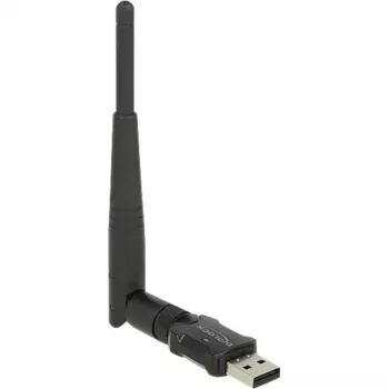 DeLock USB2.0 Dual Band WLAN ac/a/b/g/n -tikki - verkkosovitin - USB2.0 - 802,11b, 802,11a, 802,11g, 802,11n, 802,11ac - musta (12462)