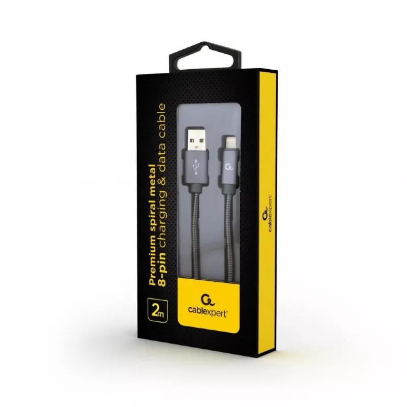 Lightning-kaapeli Cablexpert CC-USB2S-AMLM-2M-BG