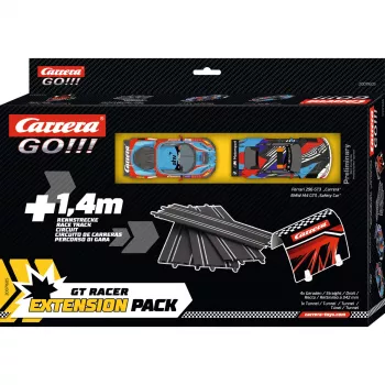 Rata-alueen laajennuspaketti CARRERA GO!!! GT Racer – lisärata slotcar-sarjaan