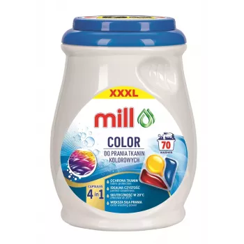 MILL PROFESSIONAL 3-kammioiset väripesukapselit 70 kpl
