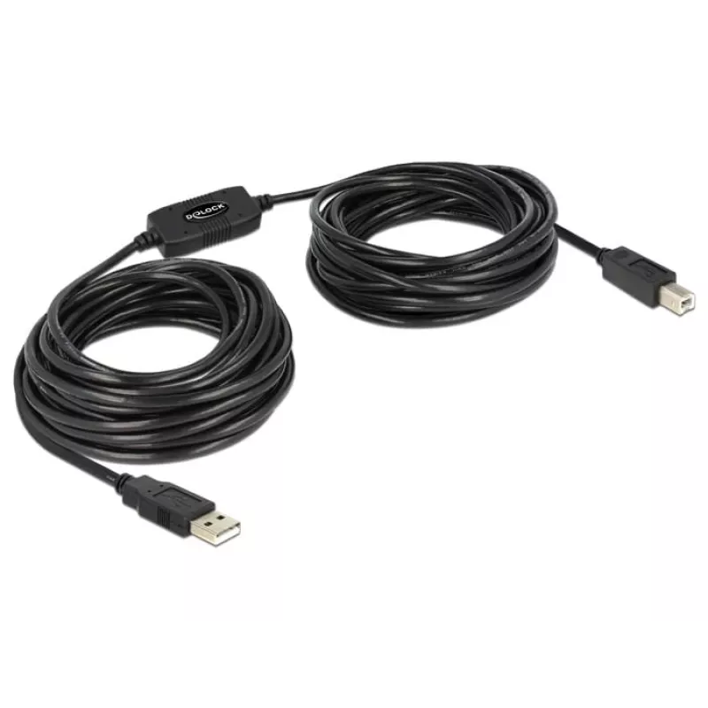 USB-kaapeli DeLOCK 11 m USB2.0-A - USB2.0-B