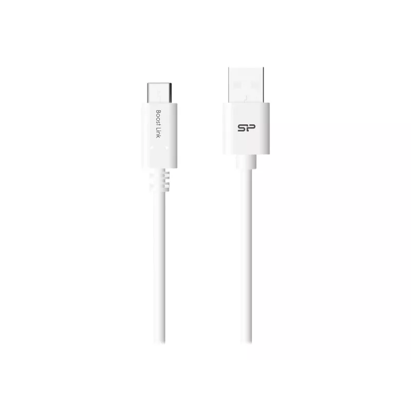 Silicon Power Boost Link PVC LK10AC USB-kaapeli 1m USB A USB C valkoinen