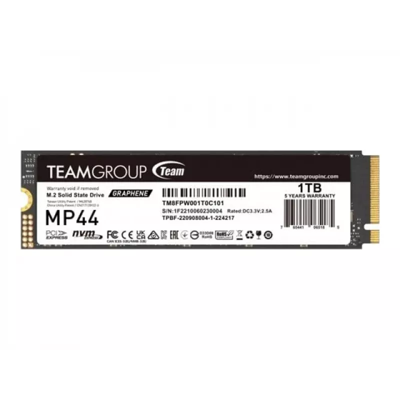 Team Group MP44 - SSD - 1 TB - sisäinen - M.2 2280 - PCIe 4.0 x4 (NVMe)
