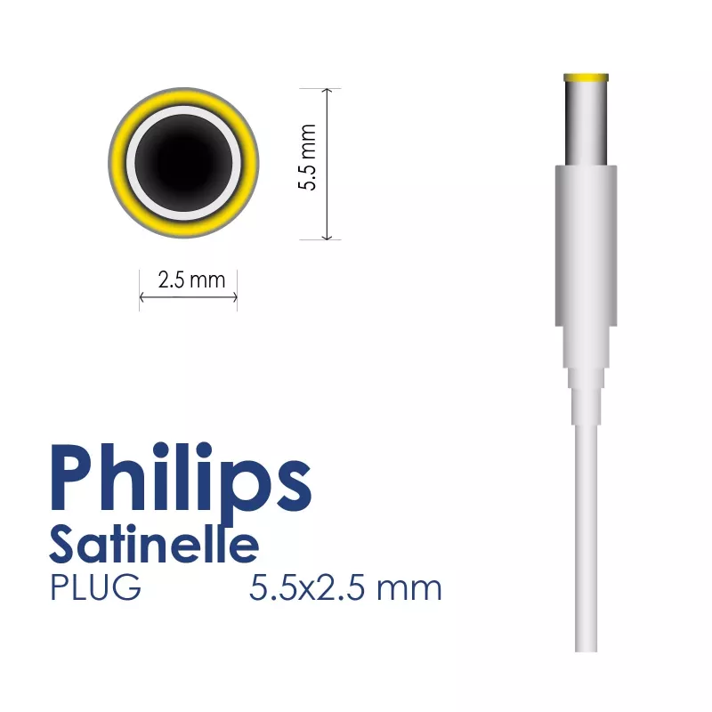 Akyga AK-PD-04 virtalähde Philips Satinelle -epilaattoriin, 4,7 V, 300 mA, 1,41 W, 1,8 m, valkoinen