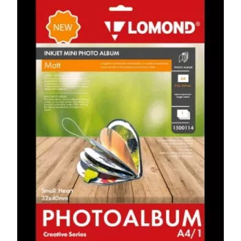 Lomond mustesuihku-minialbumi Small Heart matta 32×40 mm (pieni)