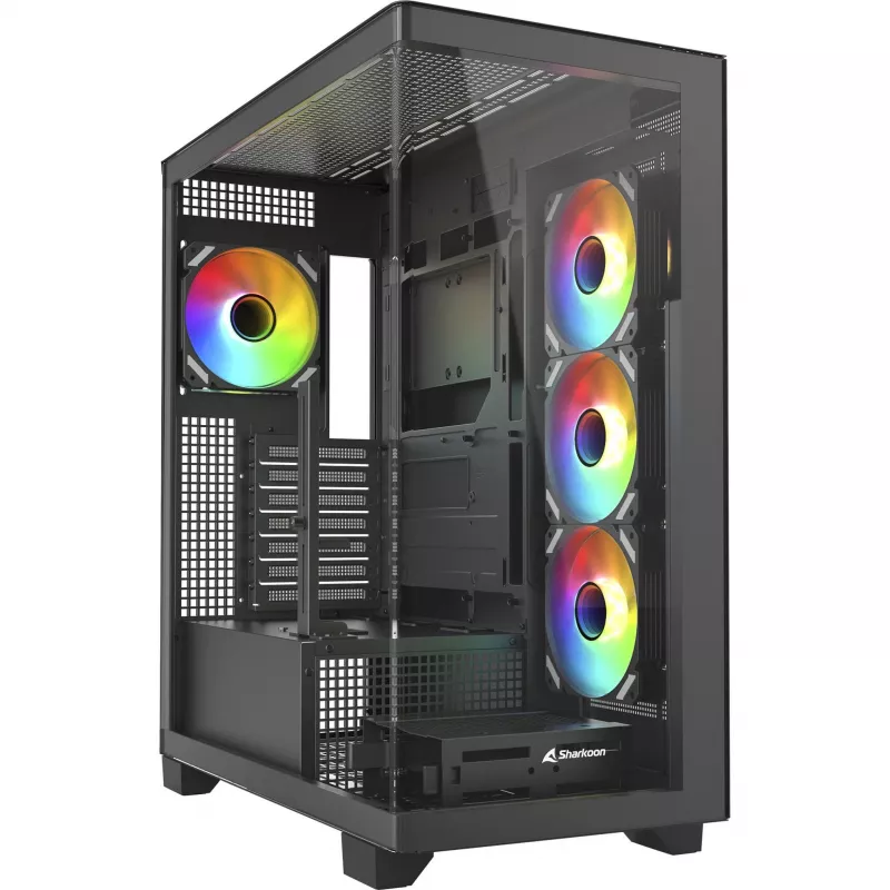 ELITE SHARK CA500, tornikotelo musta, 2x karkaistu lasi